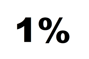 1%
